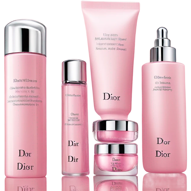 pink Dior skin care Kit emoji