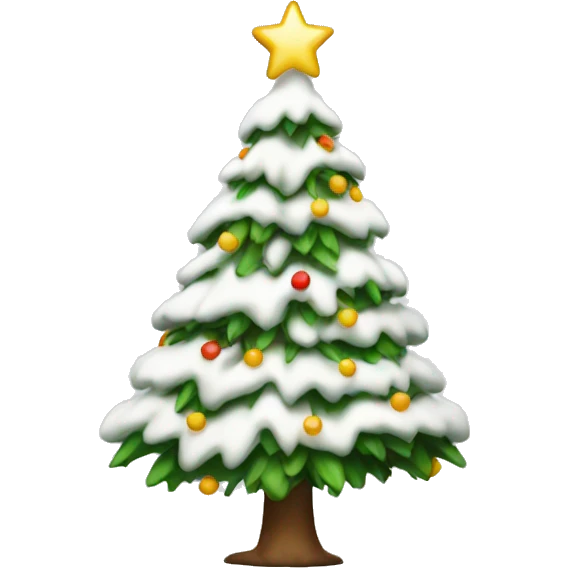 White Christmas tree  emoji