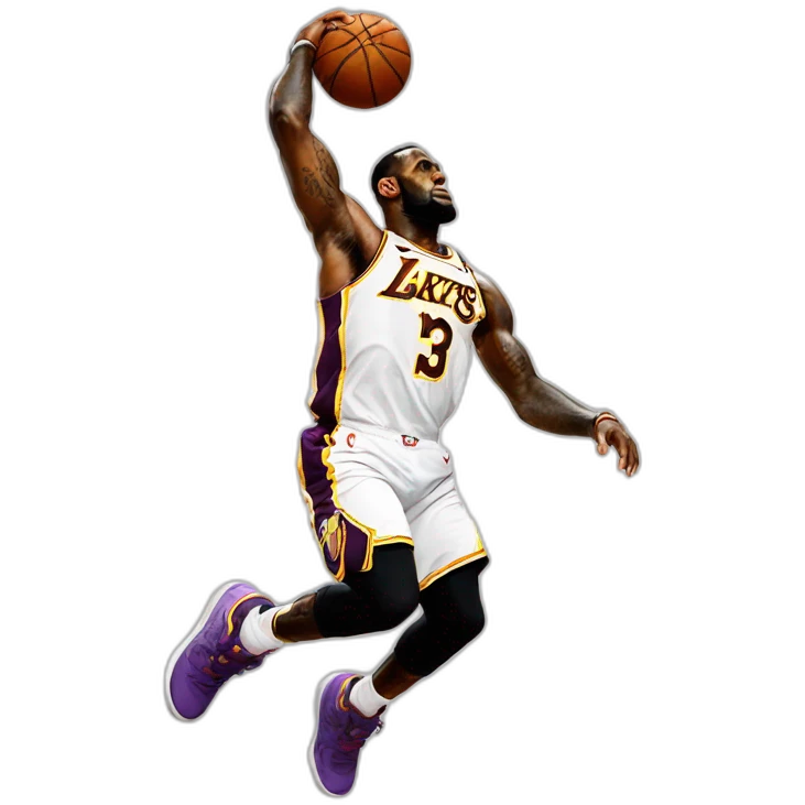 Lebron dunk emoji