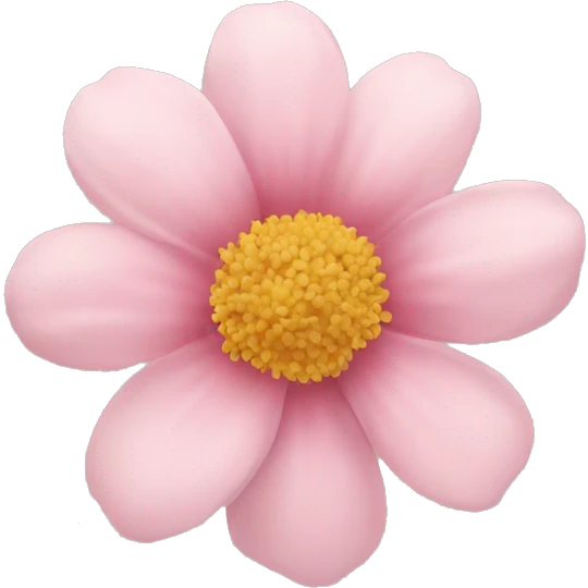Soft pink flower  emoji