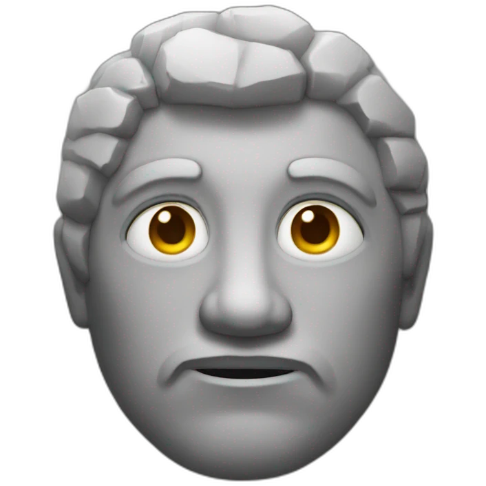 stone face emoji