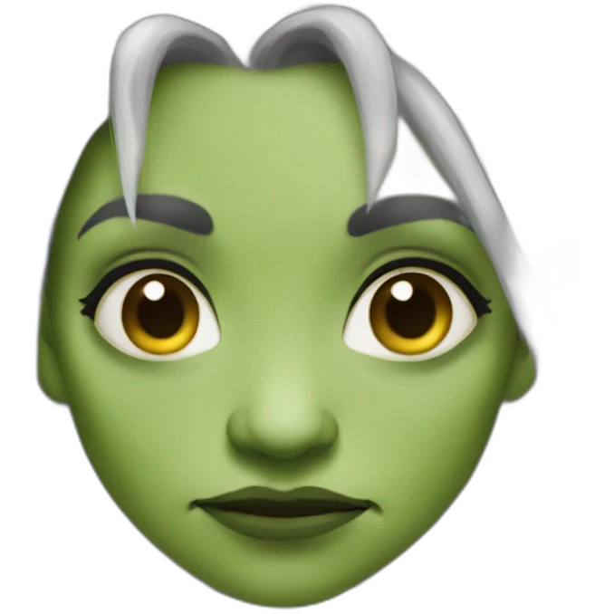 rough female orc wrinkles emoji