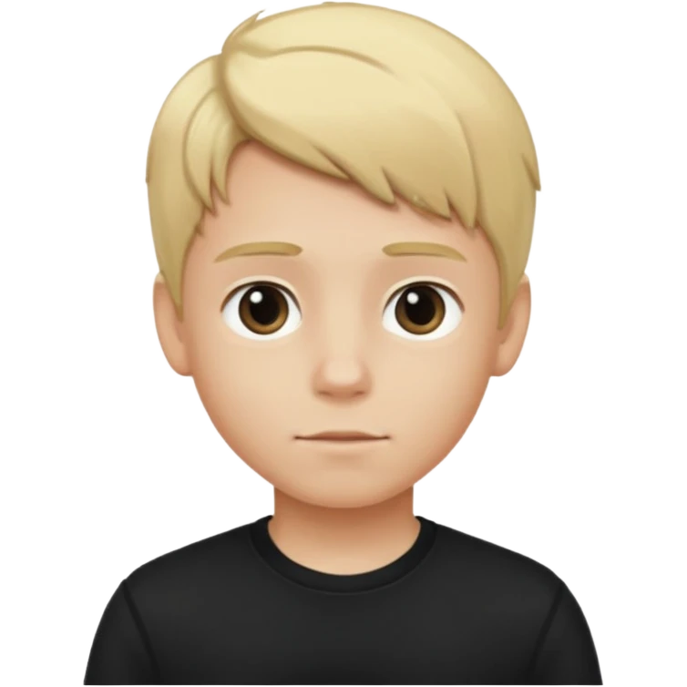 hockey player boy blonde hair black clothing emoji