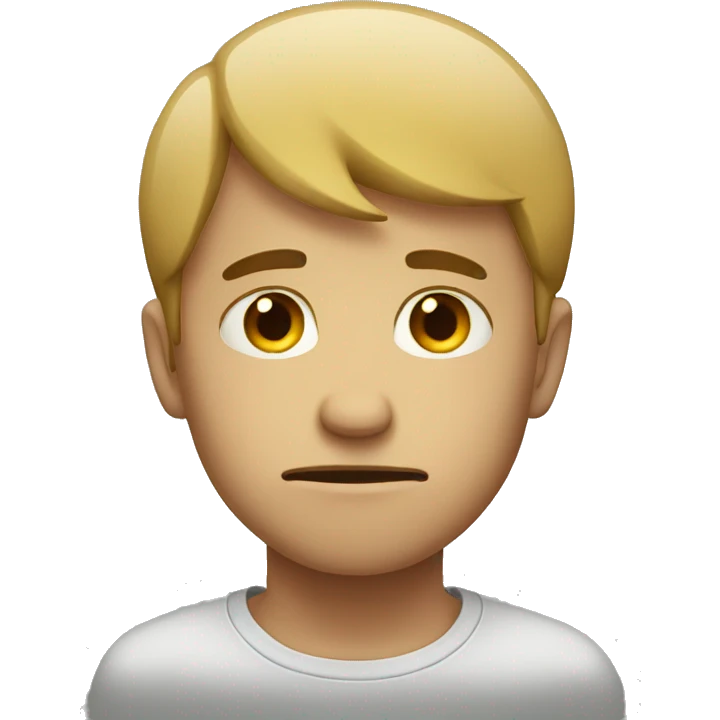 Sad boy emoji