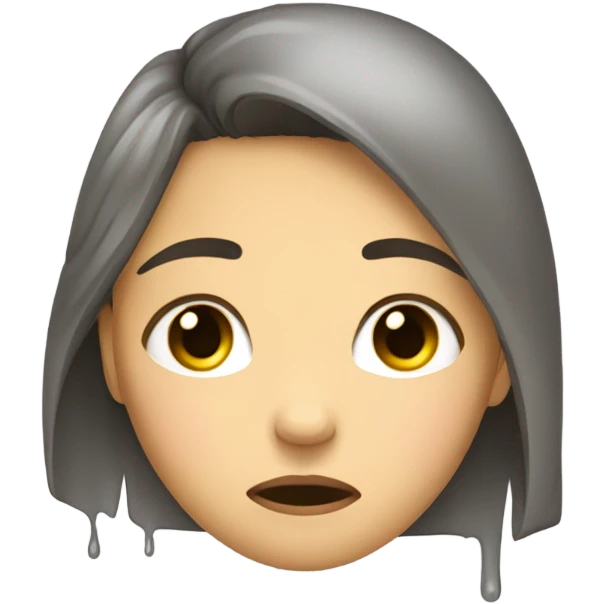 Sobbing girl emoji