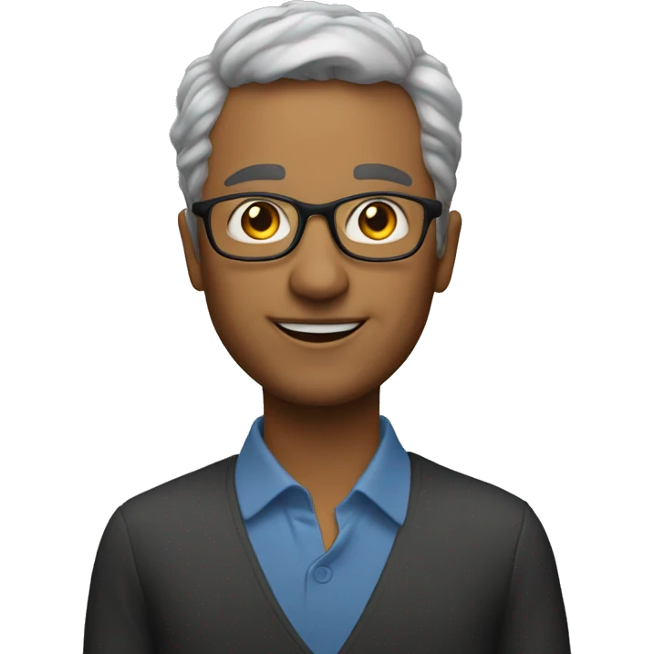 a resemblance of me,a teacher, in my 40's,  emoji