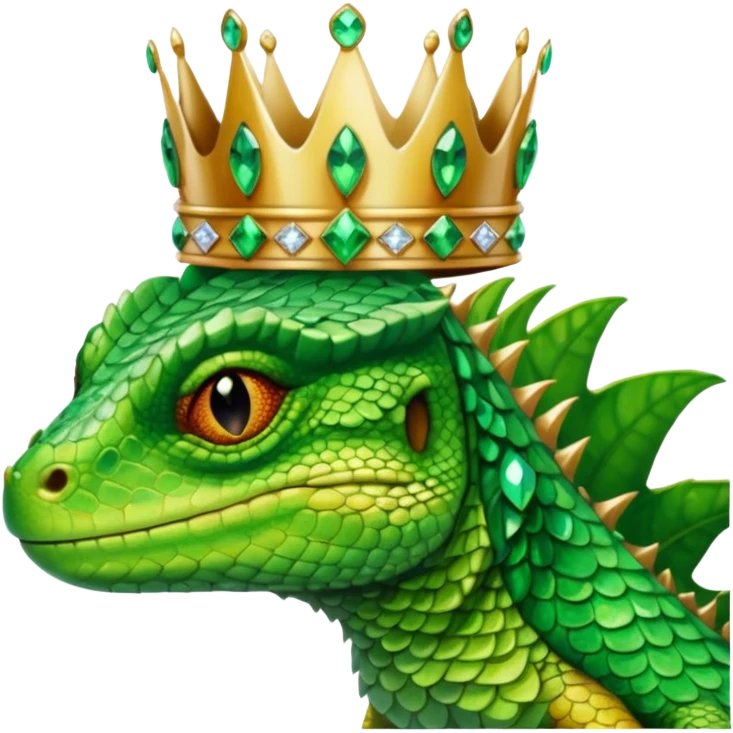 Lizard queen and lizard king  emoji