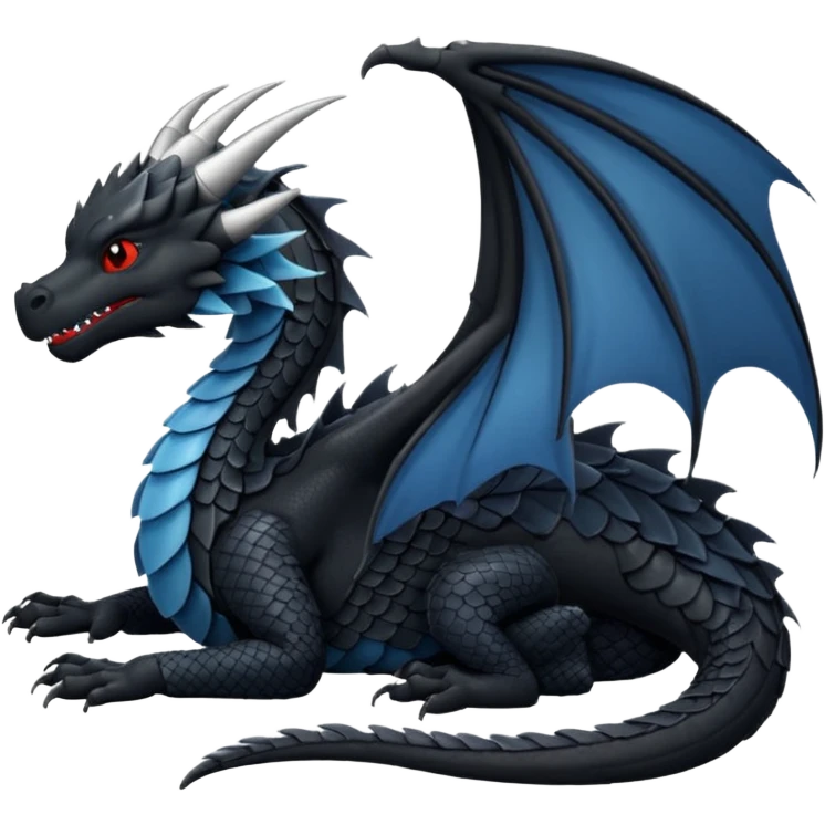 black dragon sleeping emoji