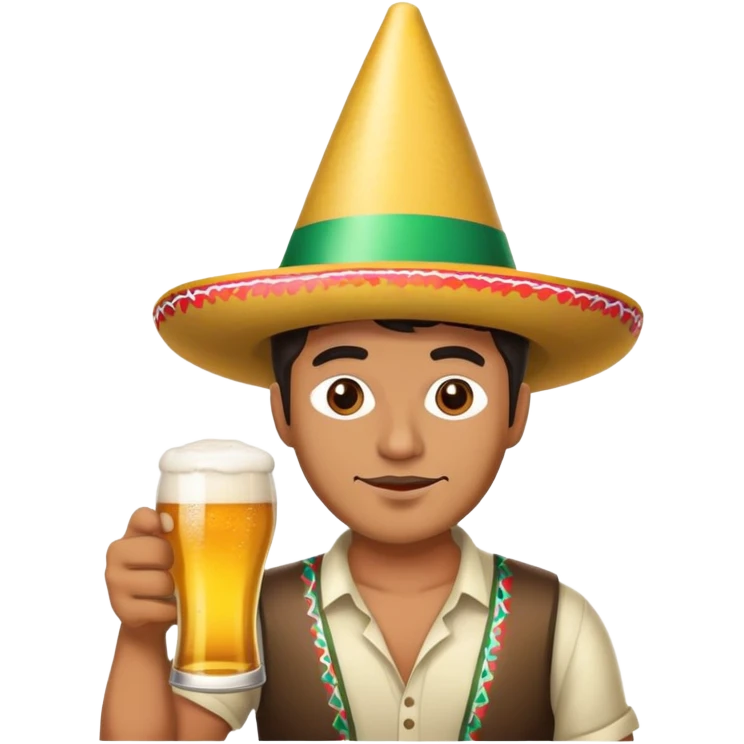 Mexican guy partying in the shadows emoji