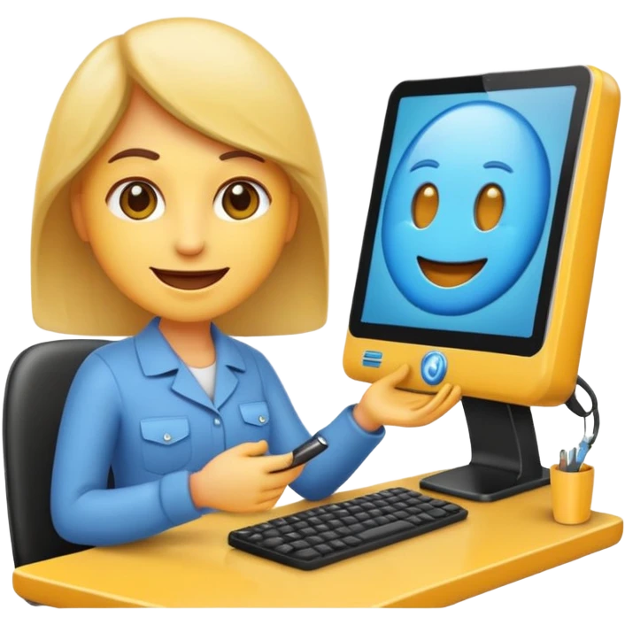hazme un emoji que le este ayudando a una empresa a dejar de perder tiempo en tareas repetitivas y empezar a centrarse en lo que realmente importa: crecer. emoji