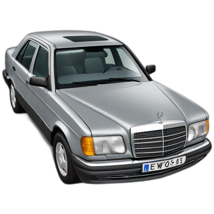 mercedes w124 grey emoji