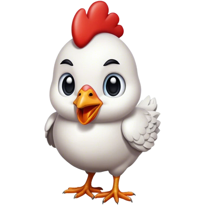 fancy chicken emoji