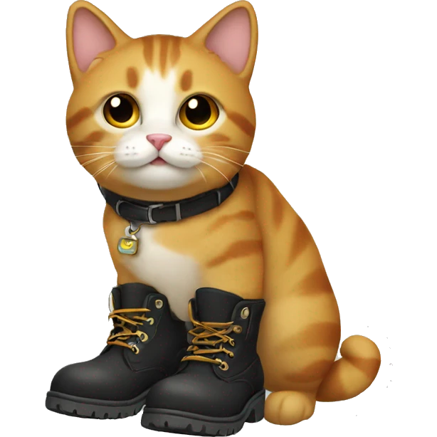 Cat wearing boots  emoji