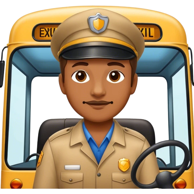 bus driver sideview emoji