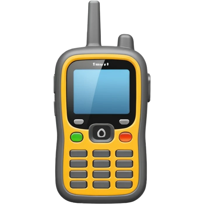 gray walkie talkie emoji