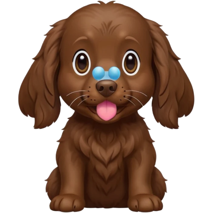 Boykin spaniel blowing kiss  emoji