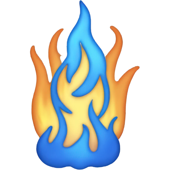 blue flame emoji