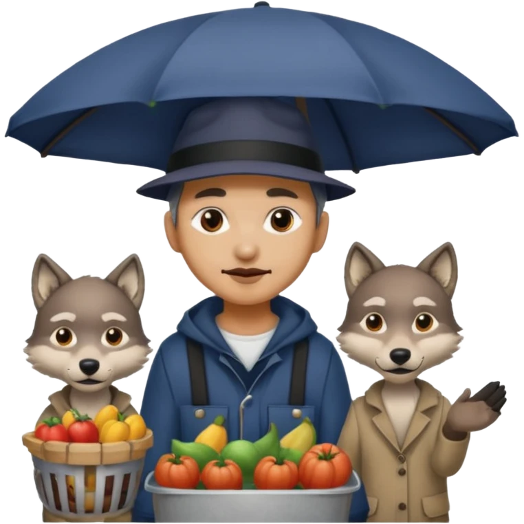 -night-market-vendor-wolf and back vendor emoji