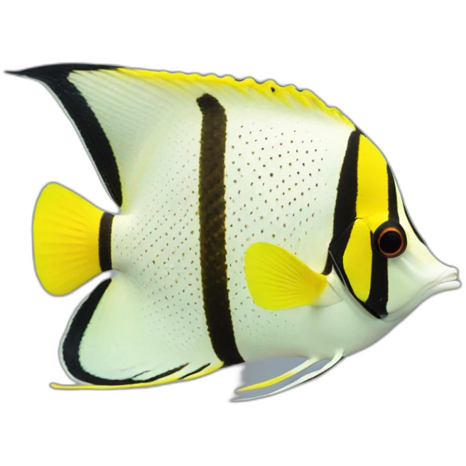 Blucheek butterflyfish emoji