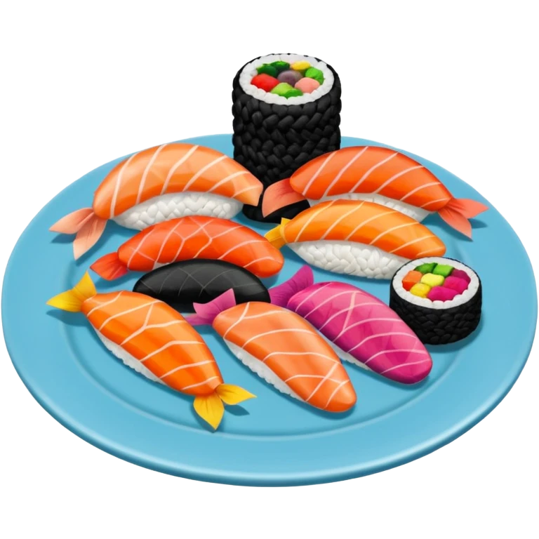 Sushi  knitted socks black emoji