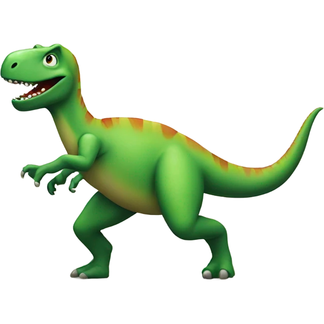 Dancing dinosaur emoji