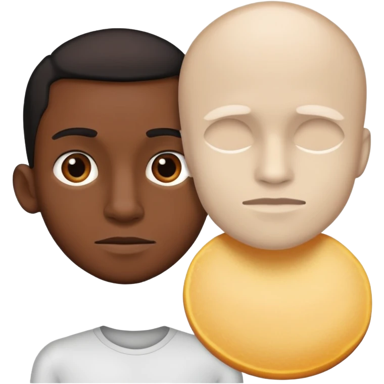 Black baken skinny man emoji