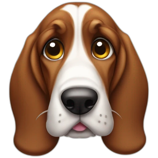 Cute little Basset Hound emoji