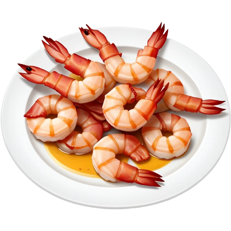 Plate of bacon wrap shrimp  emoji
