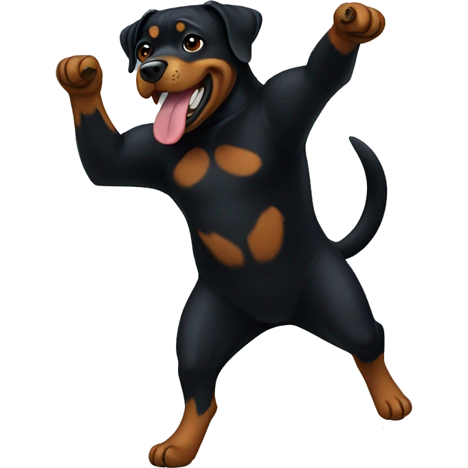 rottweiler dancing emoji
