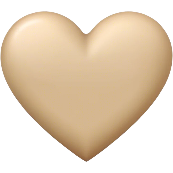 Heart Color beige  emoji