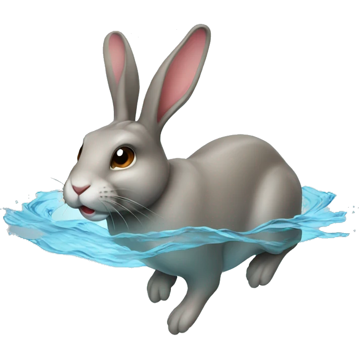 SWIMMING RABBIT emoji