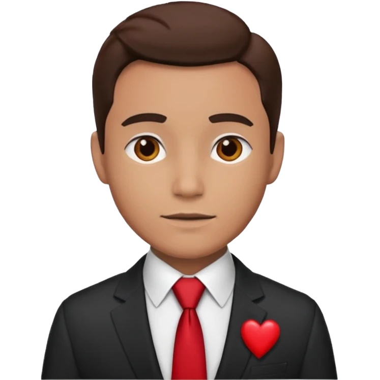 male suit  Valentine emoji