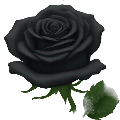 Black roses emoji