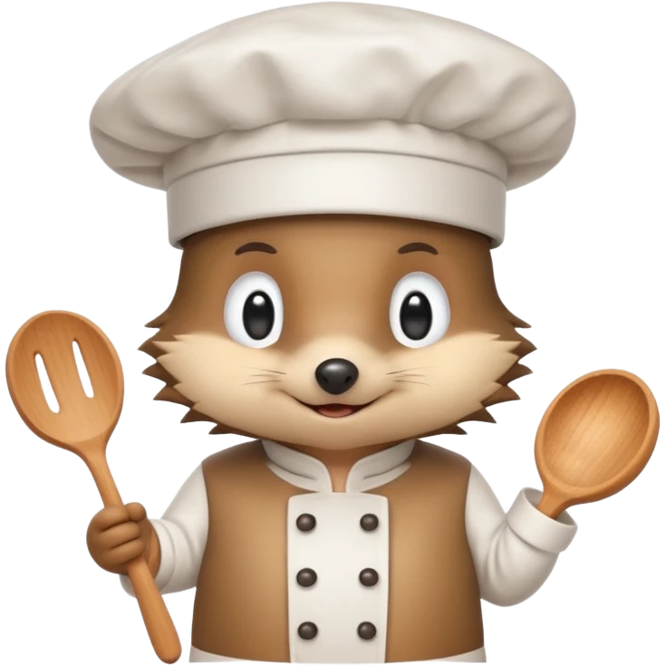 a hedgehog who cooks emoji