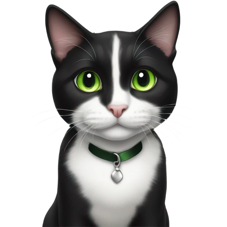 Tuxedo cat emoji
