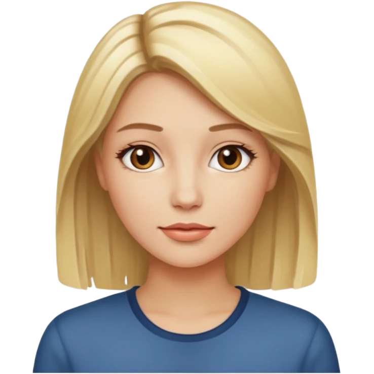 and only blonde highlights emoji