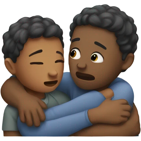 friend comforting friend emoji