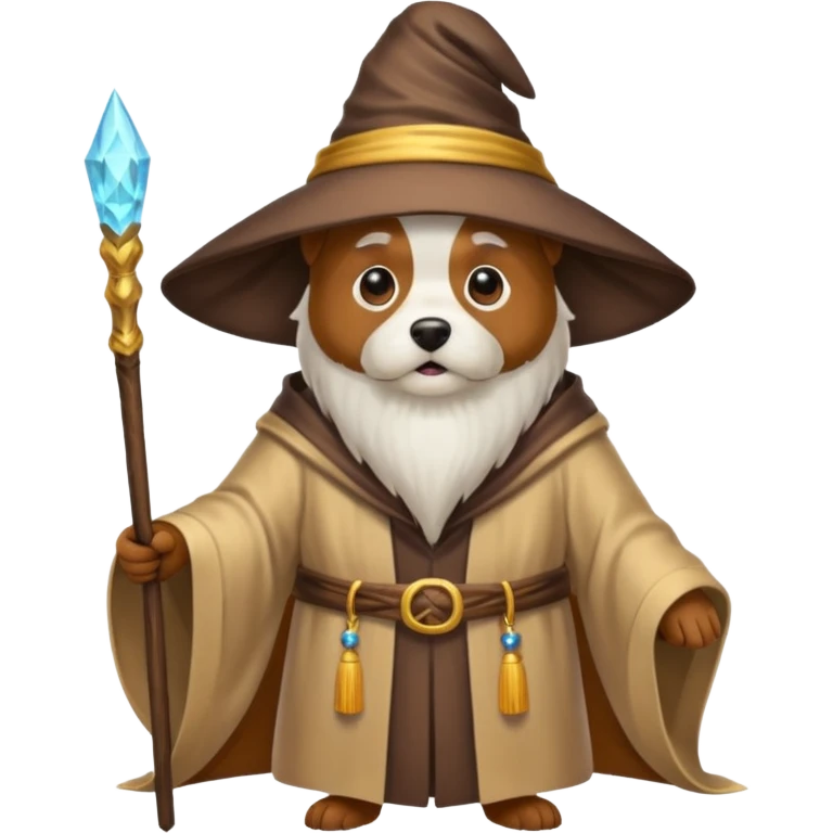 Dog wizard emoji