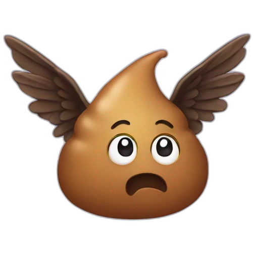 Poop with wings emoji