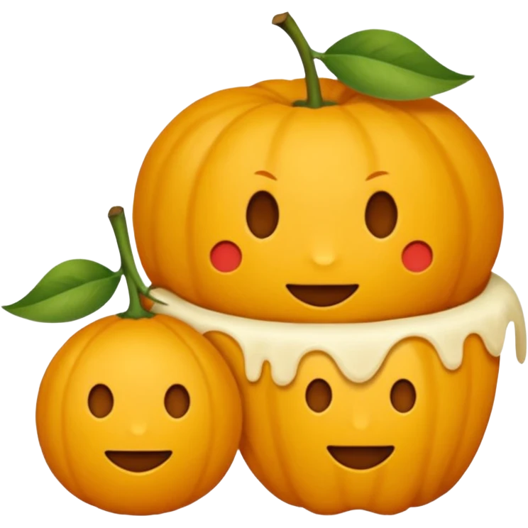 печенье в виде тыквы emoji