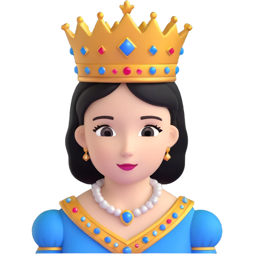 royal princess with crown emoji