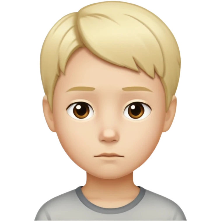 "- Nam
- 10 tuổi
- Da trắng
- Tóc ngắn, vàng, vuốt gọn gàng
- mặt nghiêm túc
" emoji