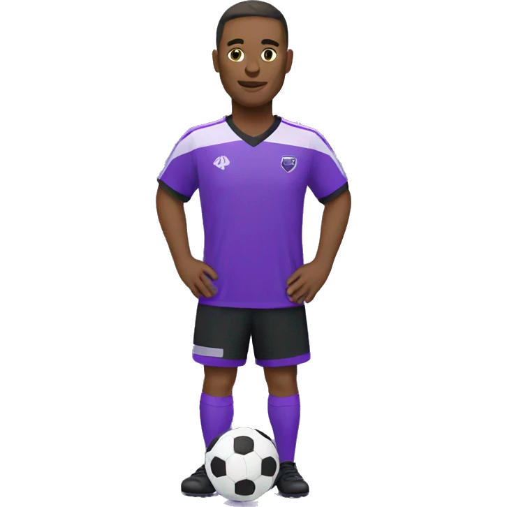 Purple soccer jersey  emoji