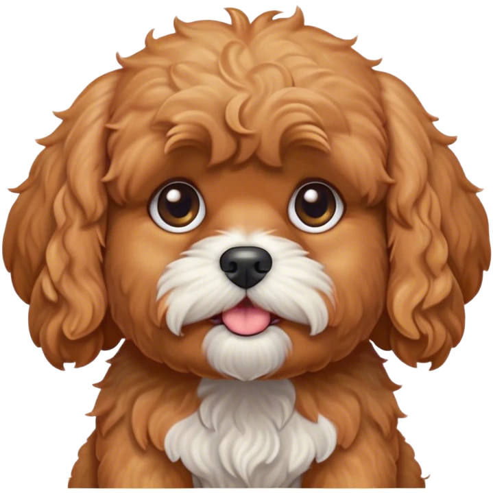 Cinematic Grumpy Apricot Cavoodle Portrait Emoji, Head tilted slightly with a deeply unimpressed expression, showcasing a thick, curly apricot coat with subtle white accents, large, droopy brown eyes narrowed into an unamused glare, ears slightly drooping in exasperation, Simplified yet comically expressive features, highly detailed, glowing with a dry, sarcastic glow, high shine, effortlessly judgmental yet dignified, stylized with a touch of cynicism, bright but brooding, soft glowing outline, capturing the essence of an eternally unimpressed yet endearing companion, so lifelike it feels like it could sigh heavily at you in disdain at any moment! emoji