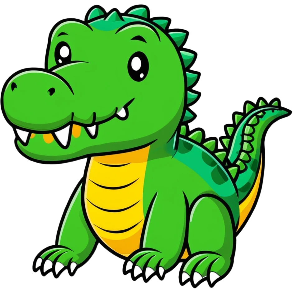 bombastic crocodile character emoji