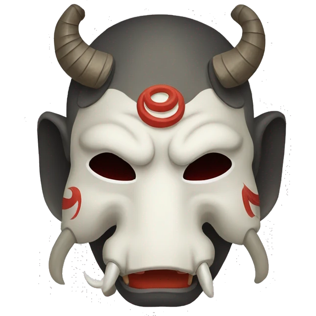 oni japanese mask elephant emoji