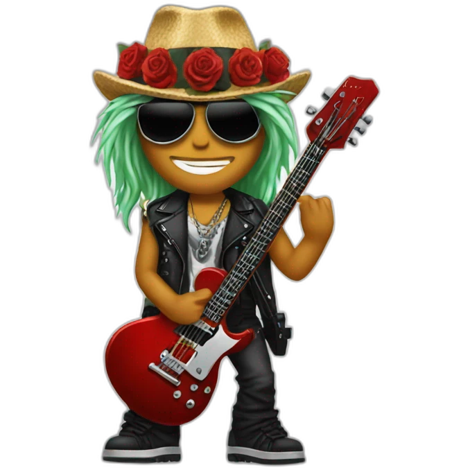 Guns and roses emoji