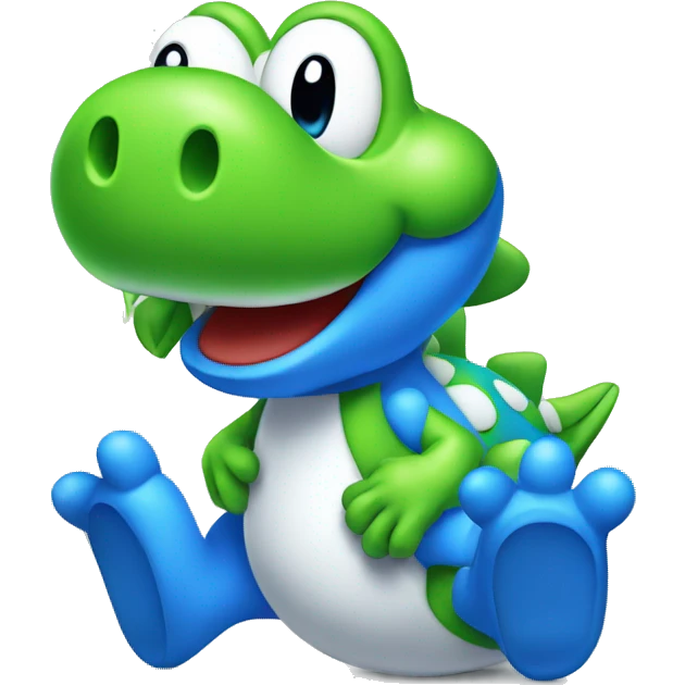 yoshi blue emoji