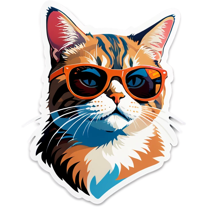 Cat with sunglasses emoji