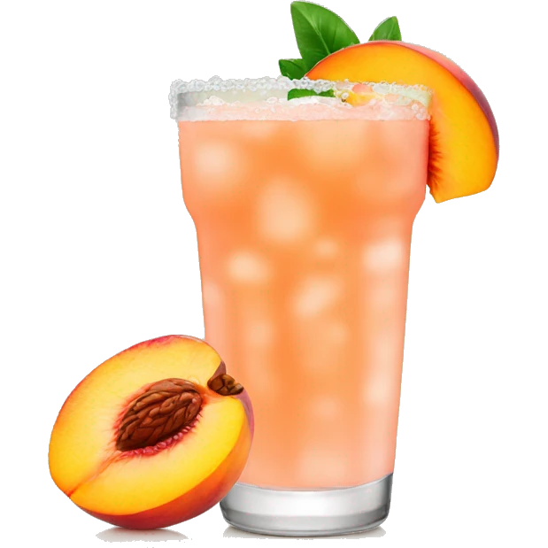 Peach margarita emoji